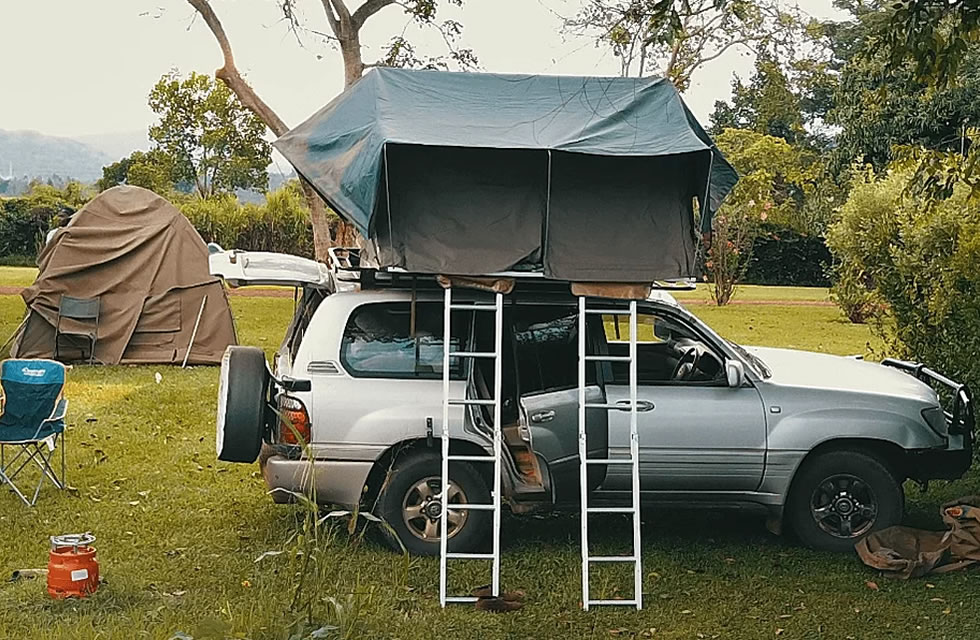 Camping in Uganda